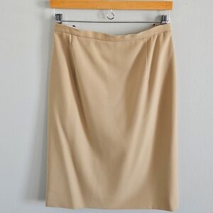 Vintage Jil Sander Tan Pencil Skirt Size 40